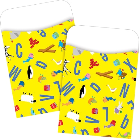 Barker Creek ABC Animals Library Pockets, 60/Set, PK60 3827